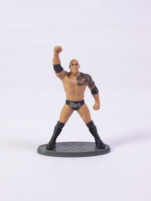 WWE The Rock - 3 Inch Action Figure(Brown)