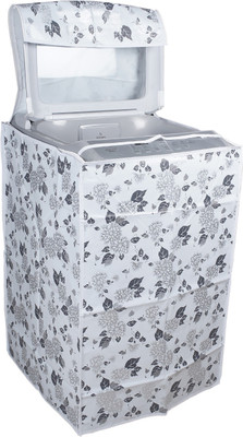 Classic Top Loading Washing Machine  Cover(Width: 56 cm, Half White & Grey)