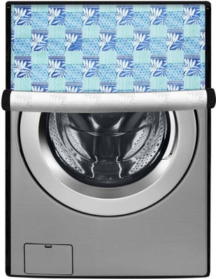 Stylista Front Loading Washing Machine  Cover(Width: 57 cm, Blue, Black)