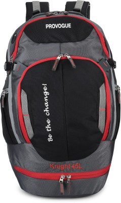 PROVOGUE Knight backpack with Shoe Pocket and Rain Cover 45 L Laptop Backpack(Black, Grey)