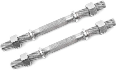 MTU ONLINE STORE Dumbbell Steel Rod Heavy Duty Workout with Nuts Weight Lifting (Pack of 2 Pcs) Weight Lifting Bar(Silver)