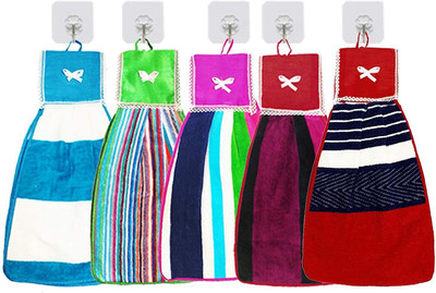 VORDVIGO Cotton 300 GSM Hand Towel Set(Pack of 5)