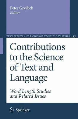 Contributions to the Science of Text and Language(English, Hardcover, unknown)