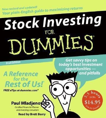 Stock Investing for Dummies(English, CD-Audio, Mladjenovic Paul)