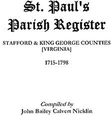St. Paul's Parish Register(English, Paperback, Nicklin John B C)