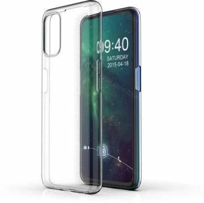 NIMMIKA ENTERPRISES Back Cover for OPPO A92 BACK COVER(Transparent, Shock Proof, Silicon, Pack of: 1)