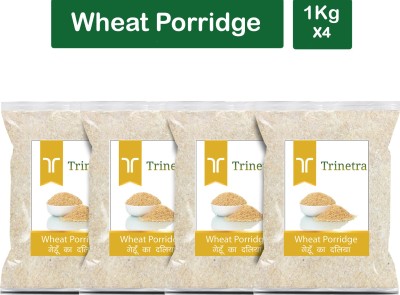 Trinetra Best Quality Gehun Daliya (Wheat Porridge)-1Kg (Pack Of 4) Pouch(4 x 1000 g)