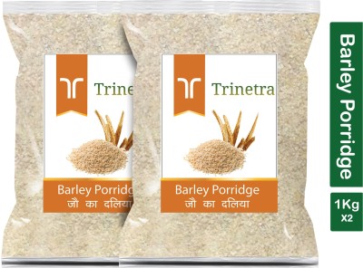 Trinetra Best Quality Jau Daliya (Barley Porridge)-1Kg (Pack Of 2) Pouch(2 x 1000 g)