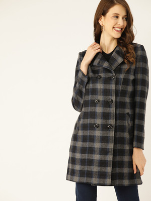 Dressberry Acrylic Checkered Coat