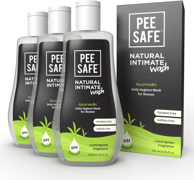 Pee Safe Natural Intimate Wash For Women (Pack of 3) Intimate Wash (315 ml, Pack of 3)
