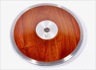 Fitfam SOLID Wooden Discuse Wooden Discus Throw Disc(1 kg)