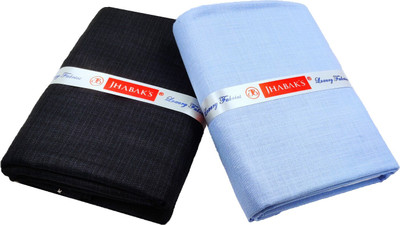 JHABAK'S Cotton Blend Solid Shirt & Trouser Fabric