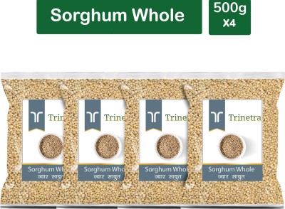 Trinetra Best Quality Jowar Sabut (Sorghum Whole Grain)-500gm (Pack Of 4) Sorghum(2 kg, Pack of 4)