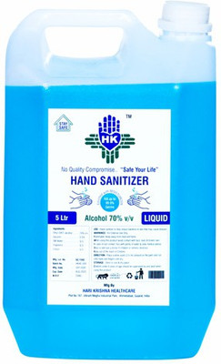 Hari Krishna Healthcare  5ltr Hand Sanitizer Can(5100 ml)