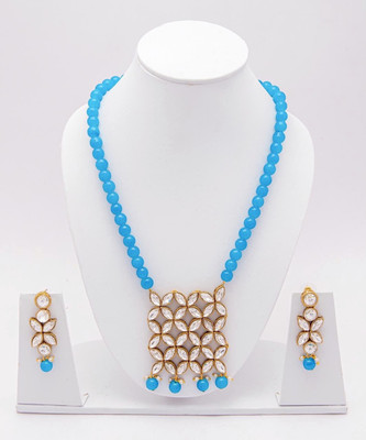 AARIKAARI Alloy Blue Jewellery Set(Pack of 1)