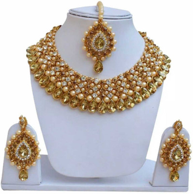 FARID ENTERPRISES Brass Silver Multicolor Jewellery Set(Pack of 1)