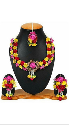 SR Sarthak Royal Fabric, Paper Multicolor Jewellery Set(Pack of 1)