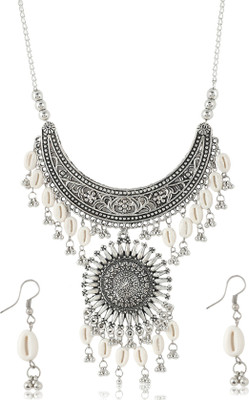 Bhagya Lakshmi Alloy Silver Silver Jewellery Set(Pack of 1)