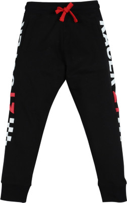 Plum Tree Track Pant For Boys(Black, Pack of 1)