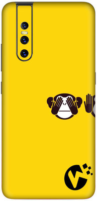 wrap craft VIVO V15 PRO Mobile Skin(black, yellow)