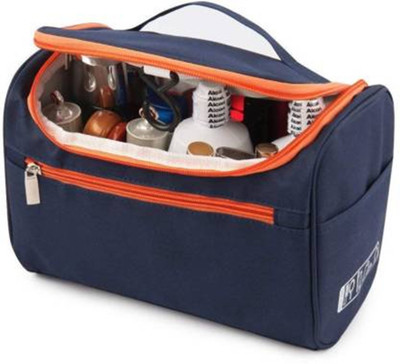 ESSPY Blue Newest Design High Quality Women Hanging Travel Toiletry Cosmetic Bag Makeup Storage Case Travel Toiletry Kit Cosmetic Bag