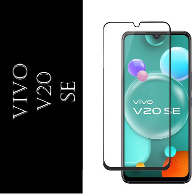 Vonqo Edge To Edge Tempered Glass for Vivo V20 SE(Pack of 1)