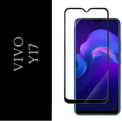 SecureSmarty Edge To Edge Tempered Glass for Vivo Y17(Pack of 1)