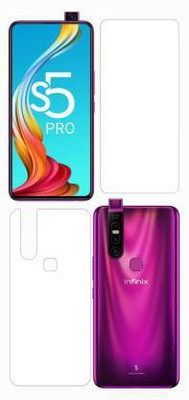 Firstkart Front and Back Tempered Glass for Infinix S5 Pro(Pack of 2)