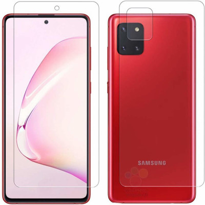 ISHANGEL Front and Back Screen Guard for samsung galaxy note 10 lite Gorilla Hammer Proof, flexible fiber unbreakable Screen Protector, [Not a Tempered Glass](Pack of 1)