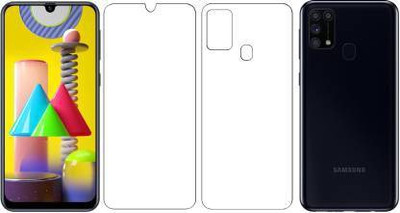 Firstkart Front and Back Tempered Glass for Samsung M31 Prime(Pack of 2)