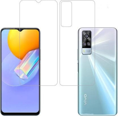 SOLIVAGANT Front and Back Tempered Glass for Vivo Y51 2020(Pack of 2)