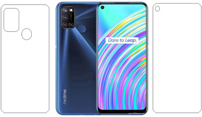 ISHANGEL Front and Back Screen Guard for oppo realme c17 Gorilla Hammer Proof, flexible fiber unbreakable Screen Protector, [Not a Tempered Glass](Pack of 1)