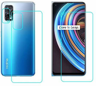 SOLIVAGANT Front and Back Tempered Glass for Realme X7(Pack of 2)