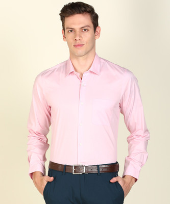 PETER ENGLAND Men Solid Formal Pink Shirt