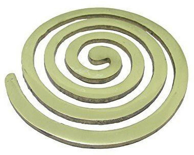 White Aura Vastu Store Brass Helix Vastu Remedies for North-West Vaastu Dosh/Defect Nivaran - Decorative Showpiece  -  7.62 cm(Brass, Gold)