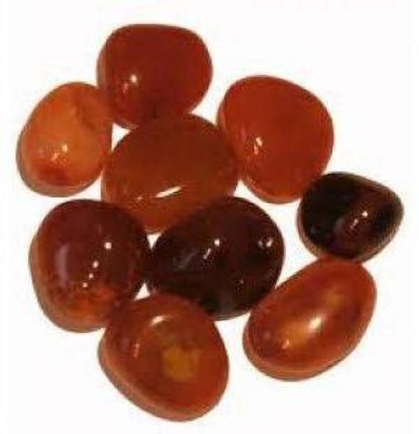 White Aura Vastu Store VASTU90n Polished Oval Crystal Stone(Red 1000 g)