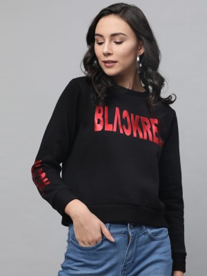 STREET9 Full Sleeve Printed Women Reversible Sweatshirt