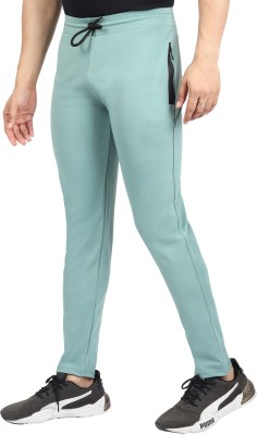 Le Maroco Solid Men Light Green Track Pants