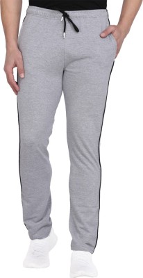 London Hills Solid Men Grey Track Pants