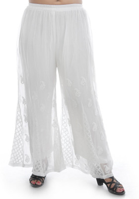 Sanvi collections Relaxed Women White Trousers