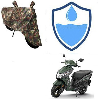 HYBRIDS COLLECTION Waterproof Two Wheeler Cover for Honda(Dio, Multicolor)