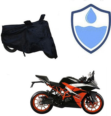 Amozkart Two Wheeler Cover for KTM(RC 200, Black)