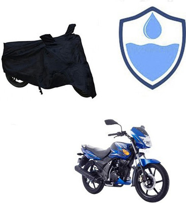 KPIND Waterproof Two Wheeler Cover for TVS(Flame SR125, Black)