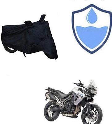 Amozkart Two Wheeler Cover for Triumph(Tiger 800 XR, Black)