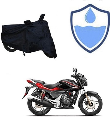 Atulit enterprises Two Wheeler Cover for Hero(CBZ Extreme, Black)