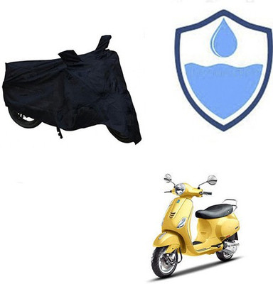 HYBRIDS COLLECTION Waterproof Two Wheeler Cover for Piaggio(Vespa SXL, Black)