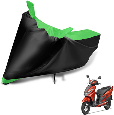 Auto Hub Two Wheeler Cover for Honda(Grazia, Black, Green)
