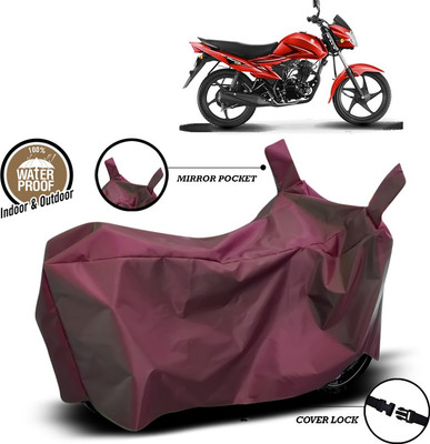 SEBONGO Waterproof Two Wheeler Cover for Suzuki(Hayate EP, Maroon)