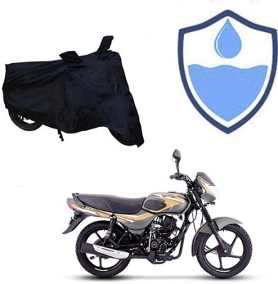 HYBRIDS COLLECTION Waterproof Two Wheeler Cover for Bajaj(CT100, Black)