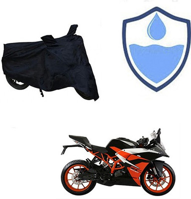 HYBRIDS COLLECTION Waterproof Two Wheeler Cover for KTM(RC 390, Black)